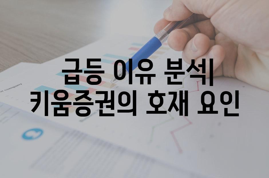  급등 이유 분석| 키움증권의 호재 요인