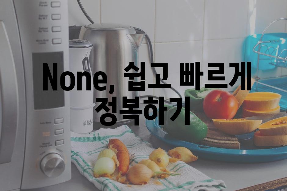  None, 쉽고 빠르게 정복하기