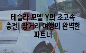 테슬라 모델 Y의 초고속 충전| 장거리 여행의 완벽한 파트너