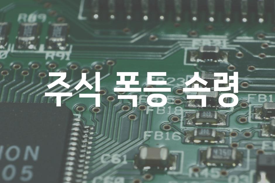  주식 폭등 속령