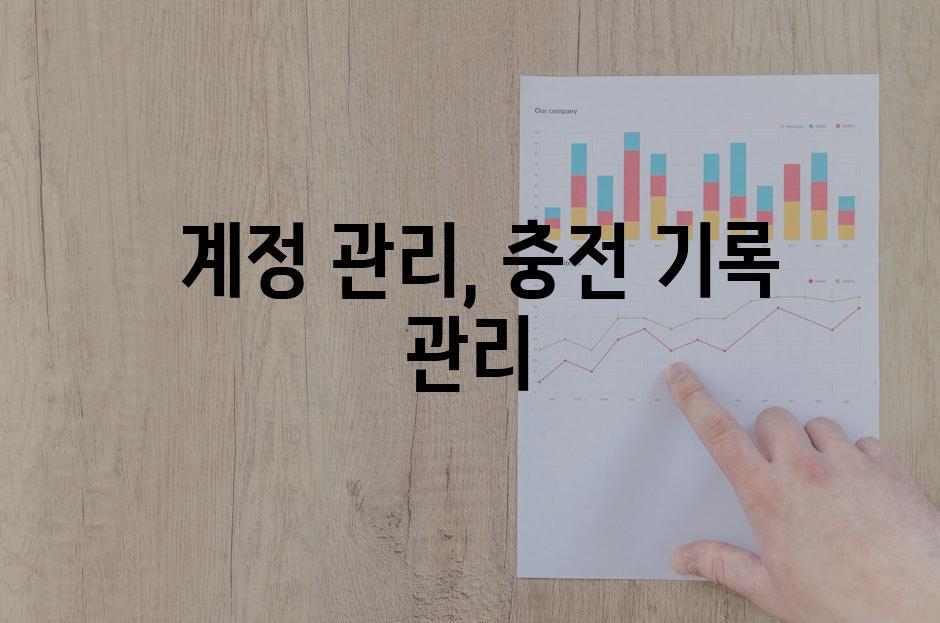  계정 관리, 충전 기록 관리