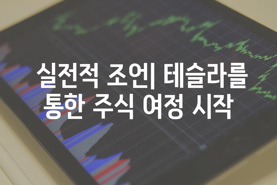  실전적 조언| 테슬라를 통한 주식 여정 시작