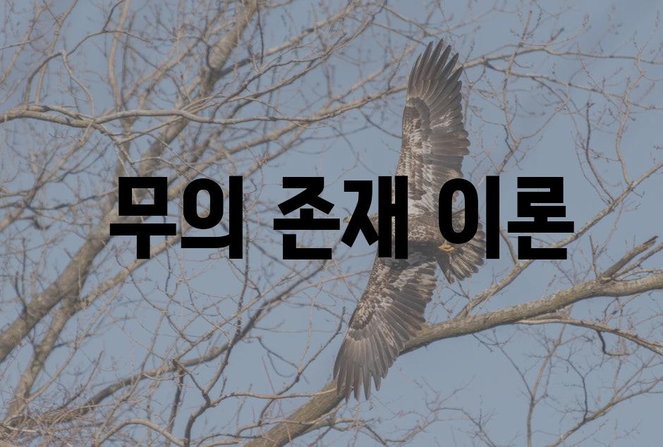  무의 존재 이론