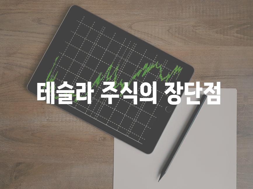  테슬라 주식의 장단점