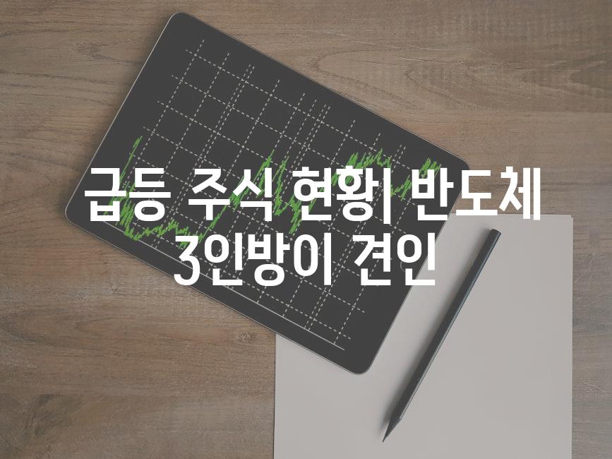  급등 주식 현황| 반도체 3인방이 견인