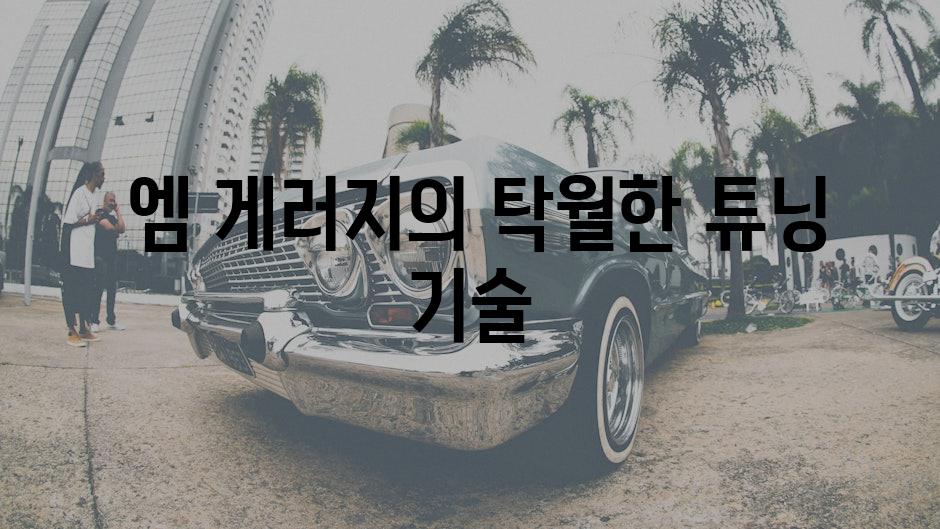  엠 게러지의 탁월한 튜닝 기술