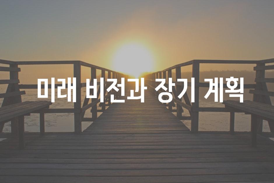  미래 비전과 장기 계획