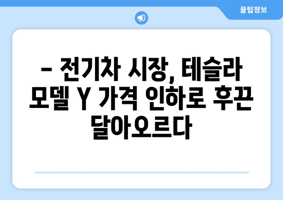 테슬라 모델 Y, 5299만 원으로 가격 인하! | 전기차, 가격, 할인, 모델 Y, 테슬라