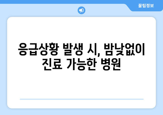 충청북도 보은군 회북면 일요일 휴일 공휴일 야간 진료병원 리스트