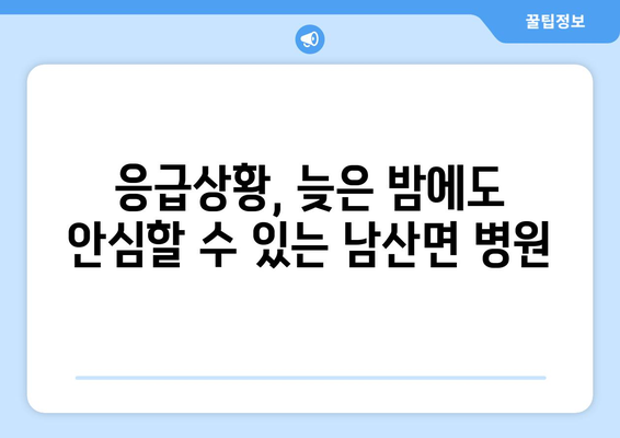 경상북도 경산시 남산면 일요일 휴일 공휴일 야간 진료병원 리스트