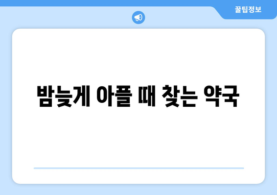 전라남도 광양시 중마동 24시간 토요일 일요일 휴일 공휴일 야간 약국