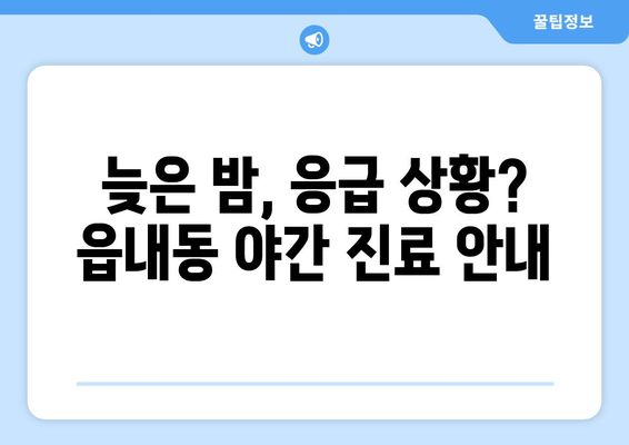 대구시 북구 읍내동 일요일 휴일 공휴일 야간 진료병원 리스트