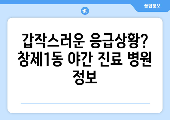 서울시 도봉구 창제1동 일요일 휴일 공휴일 야간 진료병원 리스트